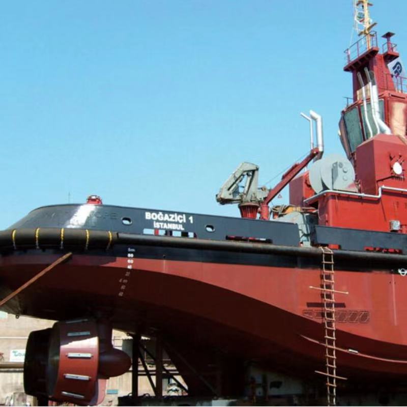 Marine tug rubber fender for boat and dock bumper