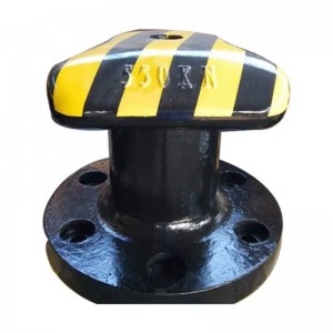 Cast Steel/Cast Iron R/T head mooring bollard with fixing parts