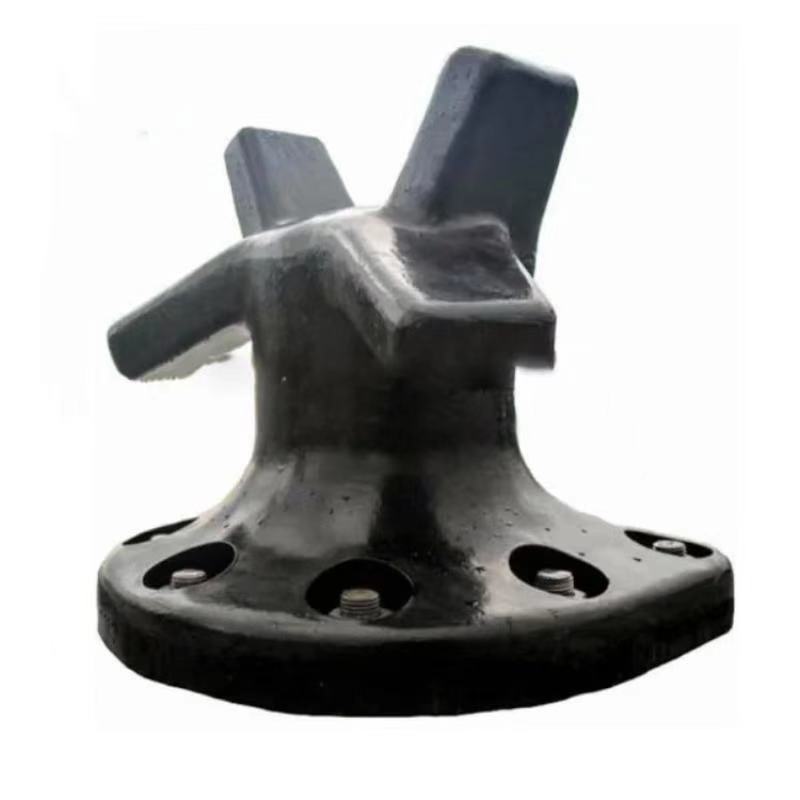 Marine hardware cast steel iron stag horn bollard