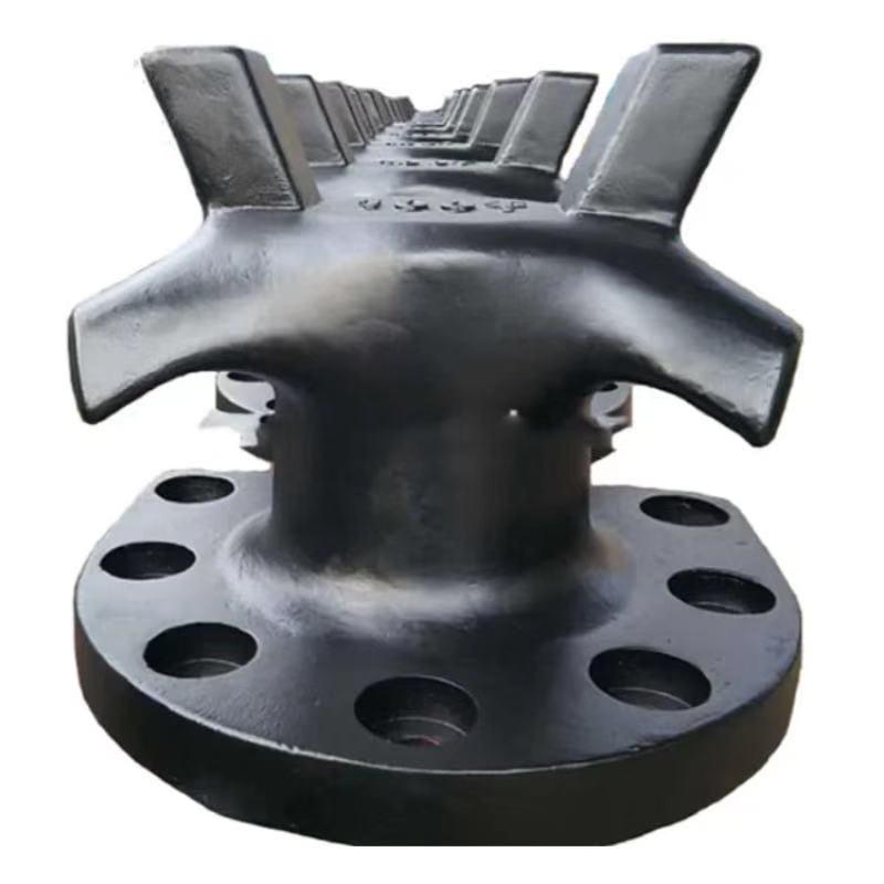 Marine hardware cast steel iron stag horn bollard