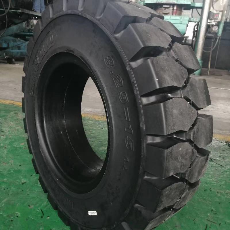 Solid rubber tires